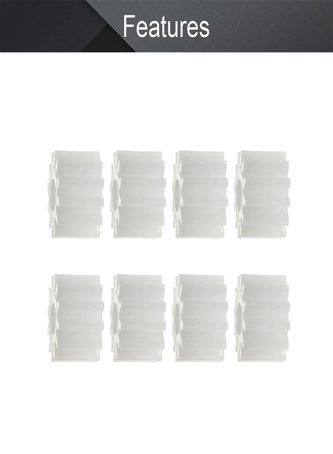 Othmro 50PCS Plastic Gears 12 Teeth Model 122.5A, (2.5mm Hole Diameter 7mm Outer Diameter 5mm Thickness) Reduction Gear White Plastic Worm Gears for RC Car Robot Motor - Image 3